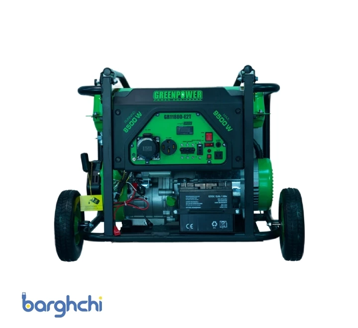 موتور برق بنزینی گرین پاور مدل GR11800-E2T