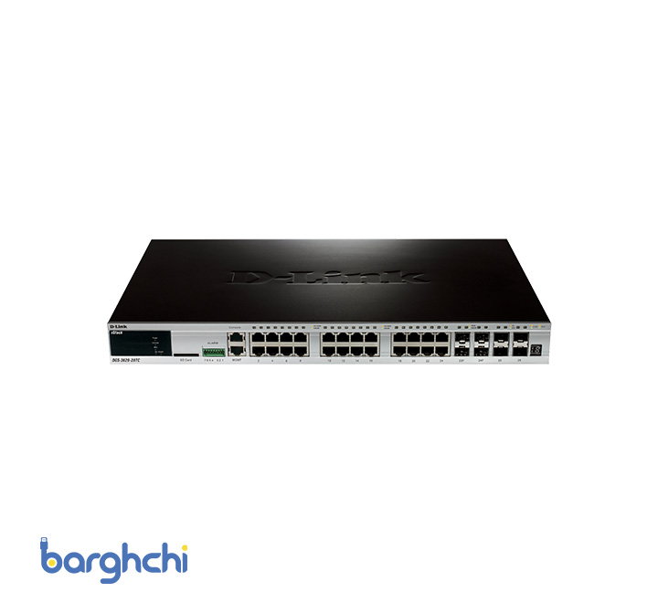 سوئیچ مدیریتی 28 پورت دی لینک مدل DGS-3620-28TC